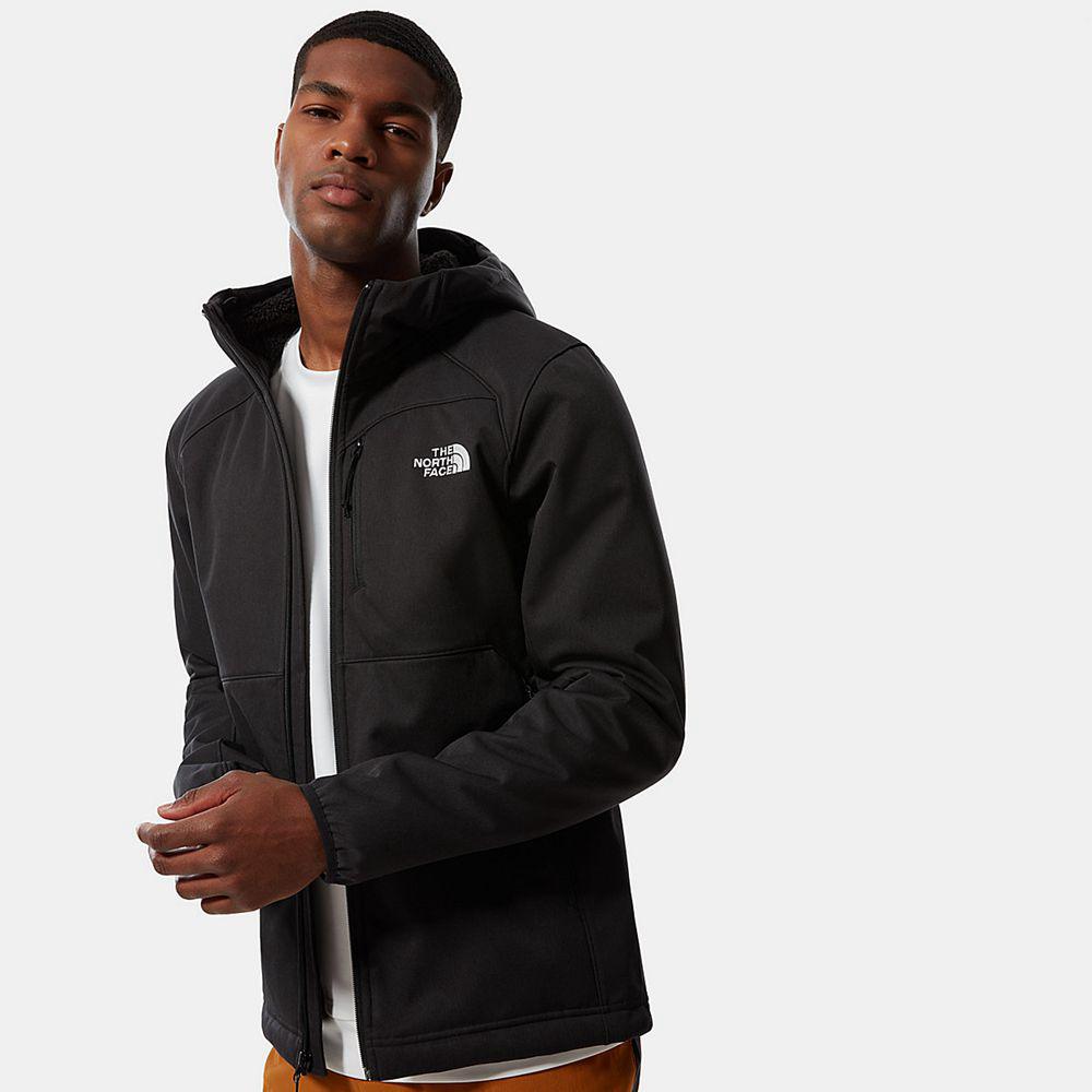 The North Face Quest Hooded Softshell Ανδρικα Ελαφρύ Μπουφάν - Μαυρα (OGNQ24713)